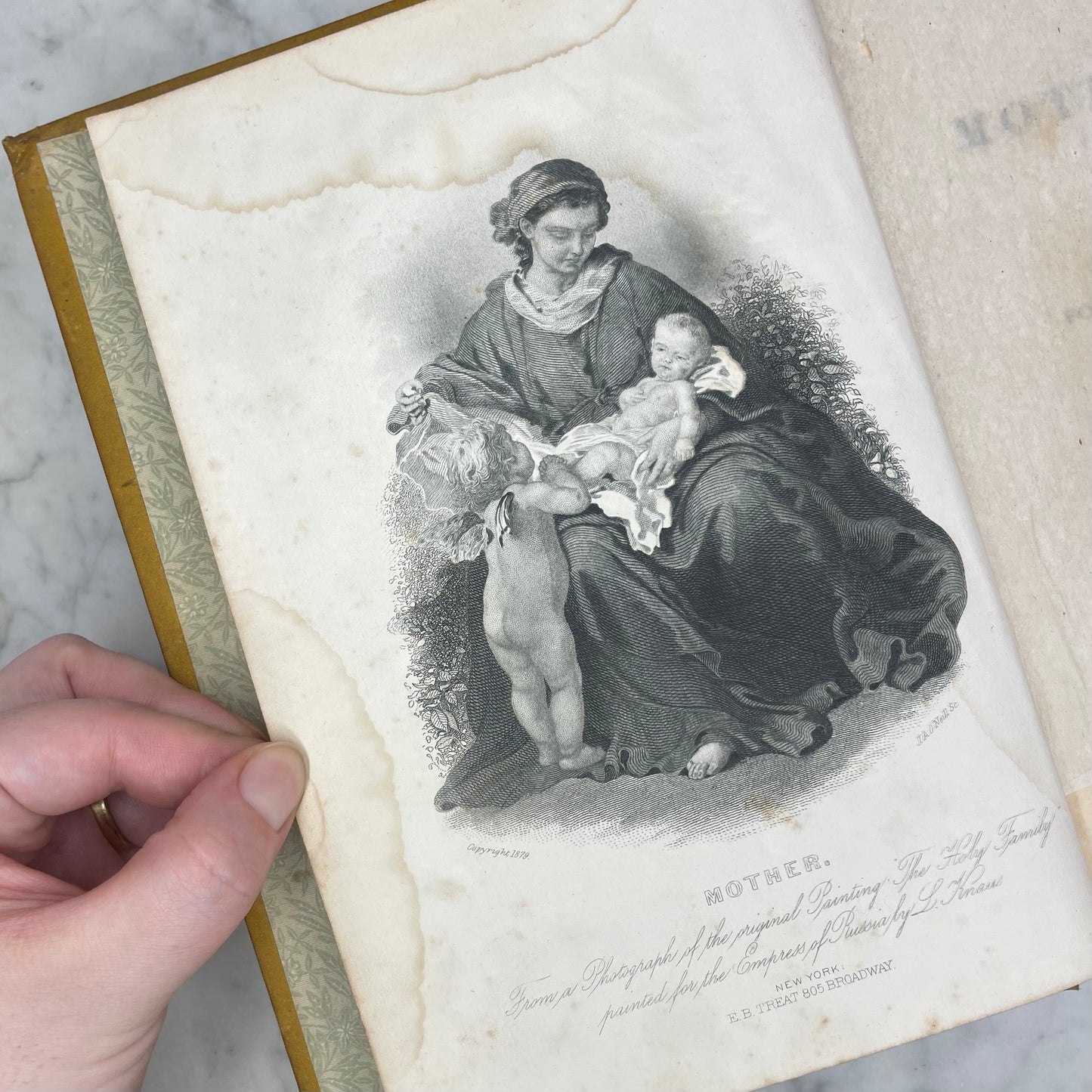 Mother, Home, & Heaven | 1881 Victorian Book | Mourning & Sentimental