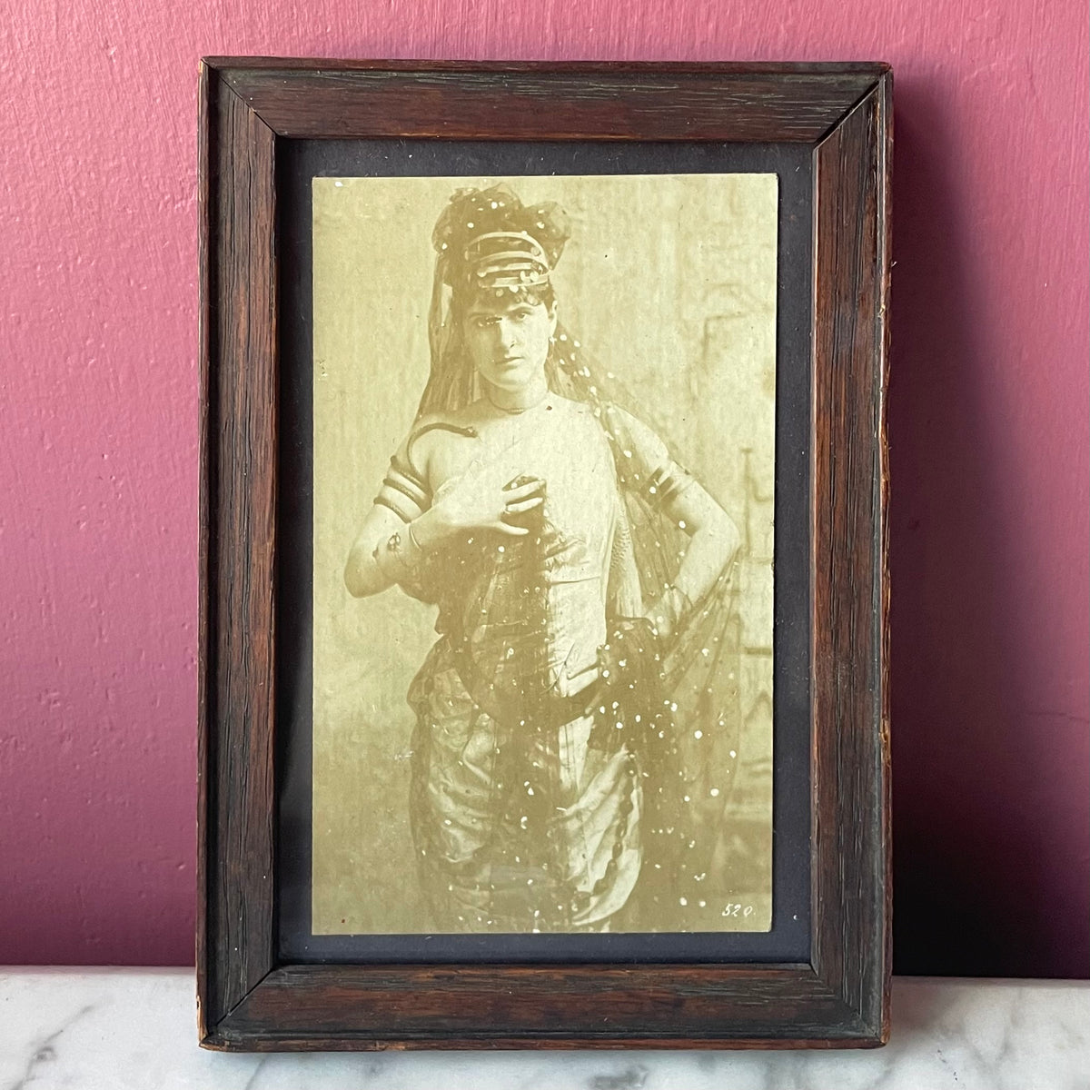 Snake Charmer | Victorian Photo of Actress Kate Stokes