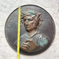 Antique Metal Plaque of Dante Alighieri