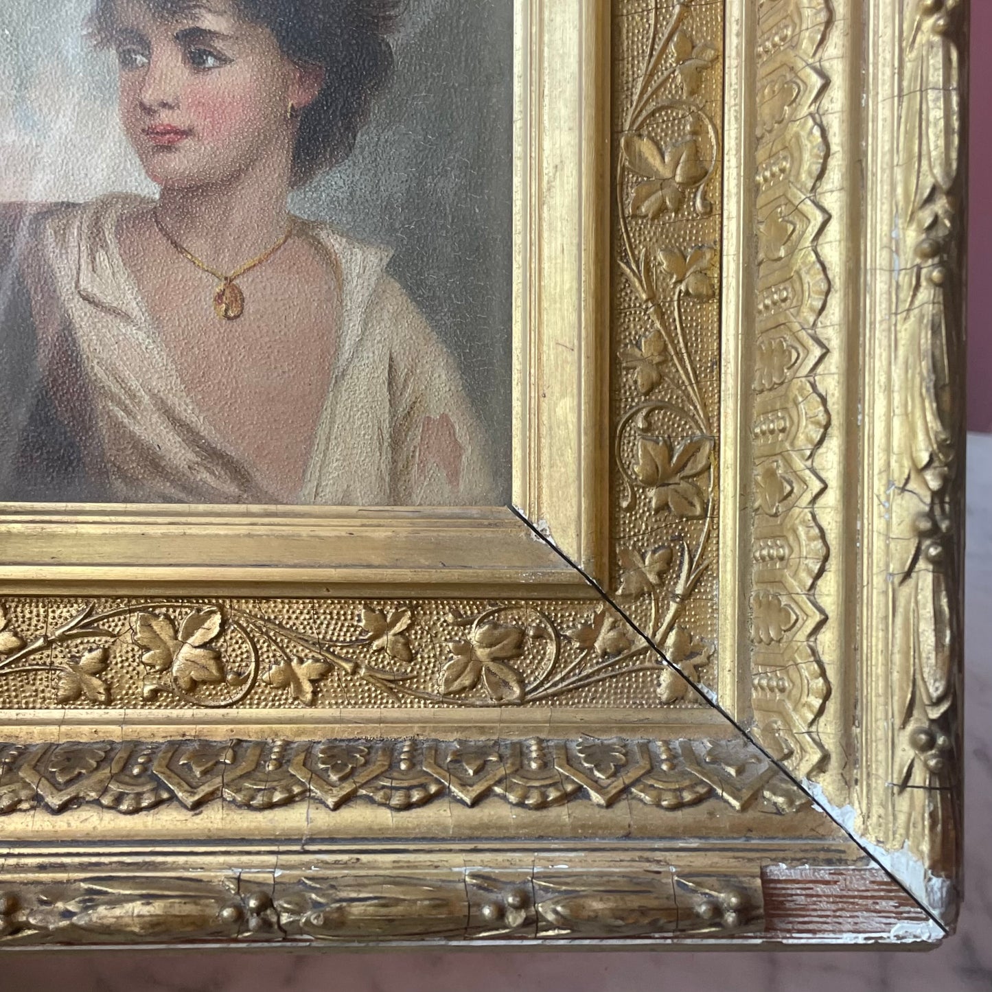 Victorian Painting after Neapolitan Fisher Boy by Gustav Karl Ludwig Richter