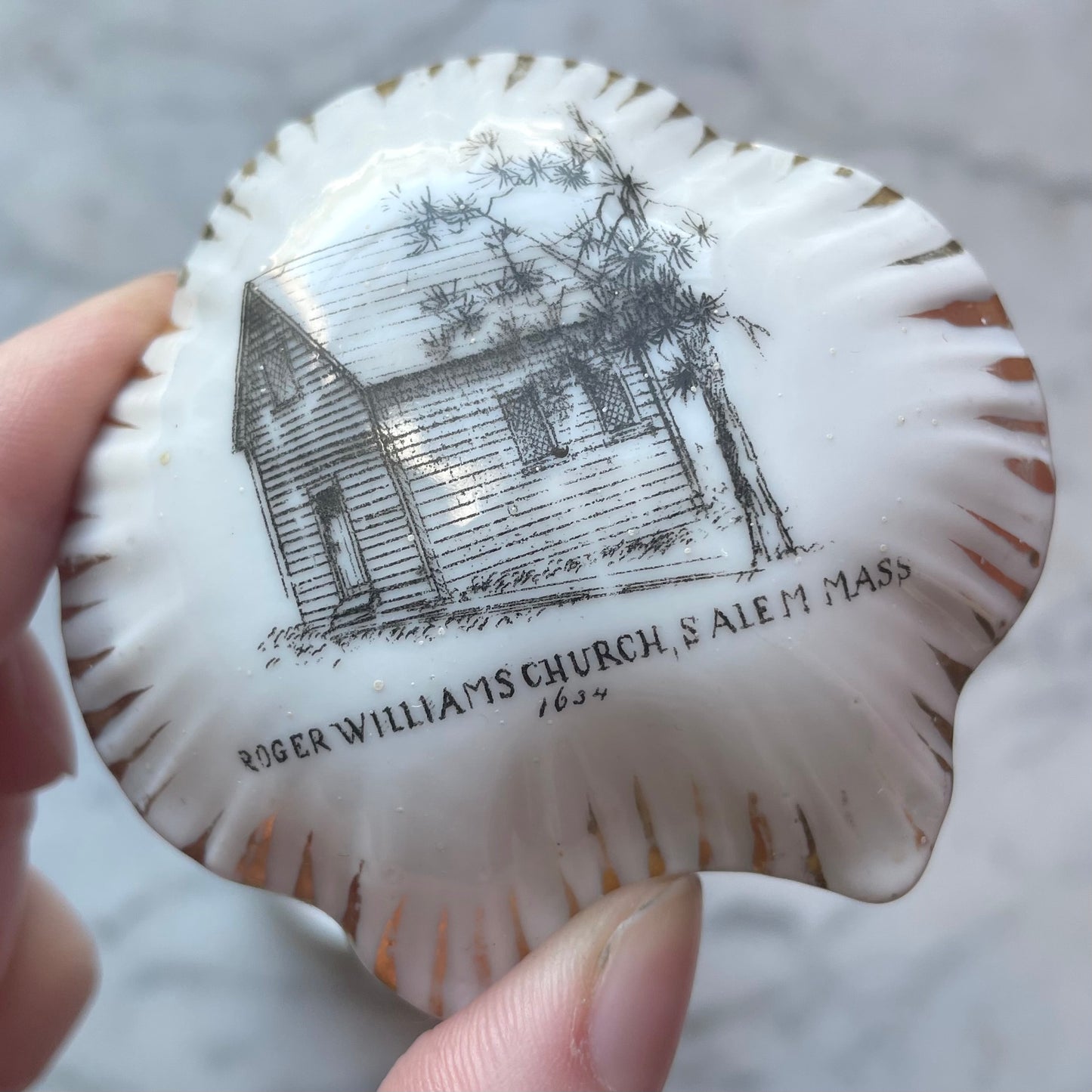 Antique Salem, MA Souvenir Box | Roger Williams Church