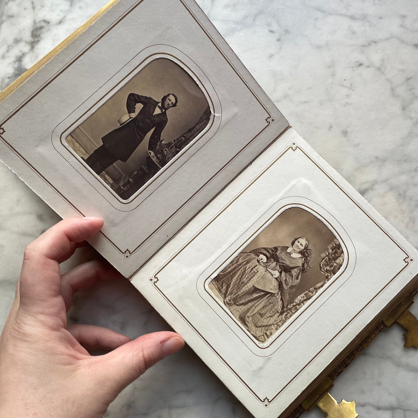 Victorian Leather Carte de Visite Album