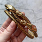 Vintage DL Auld Gold Mesh Belt with Hands