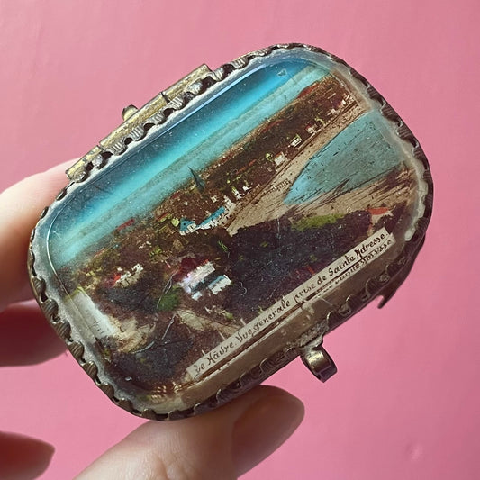 Antique French Souvenir Jewelry Casket
