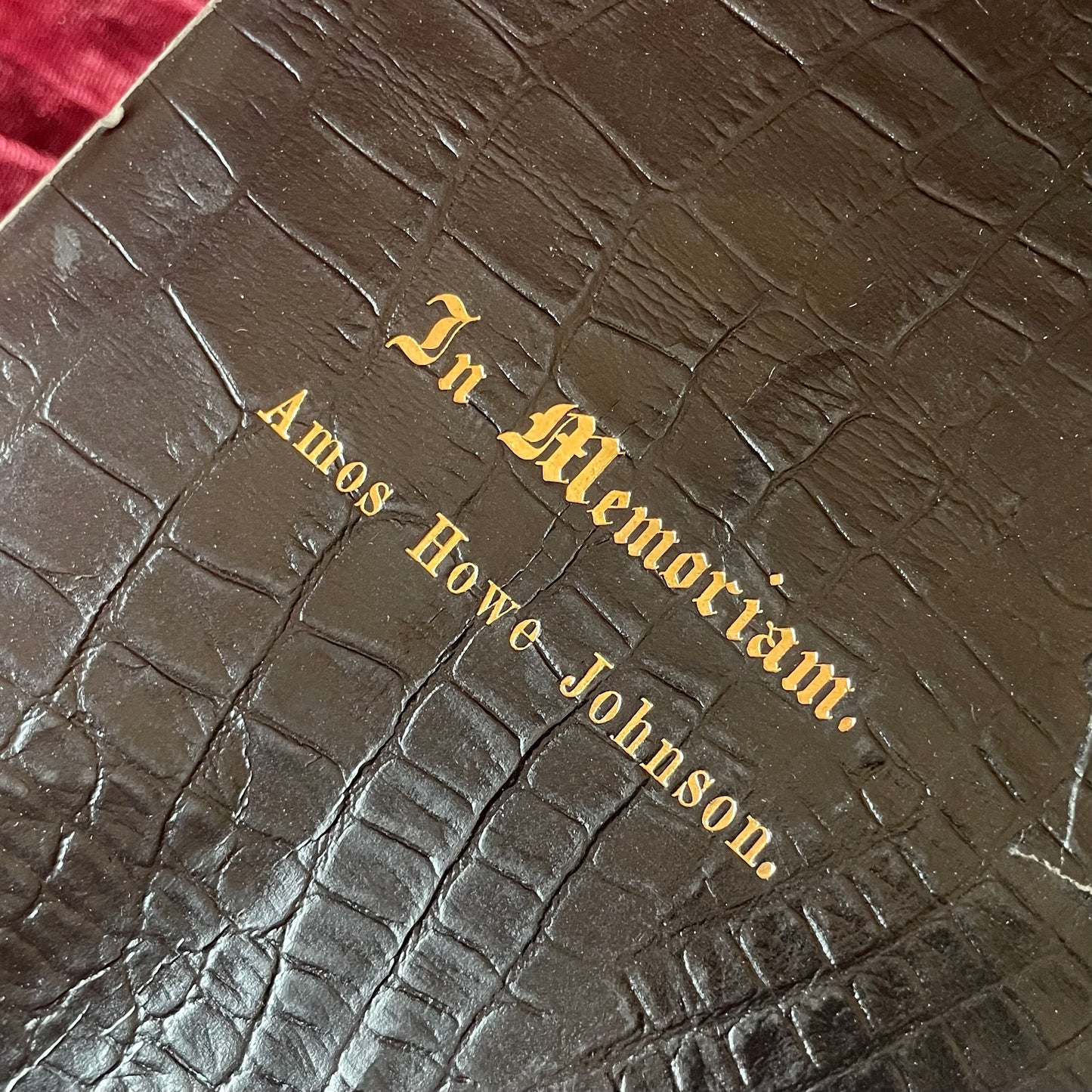 In Memoriam | Funeral Booklet for Dr. Amos Howe Johnson | Salem, MA