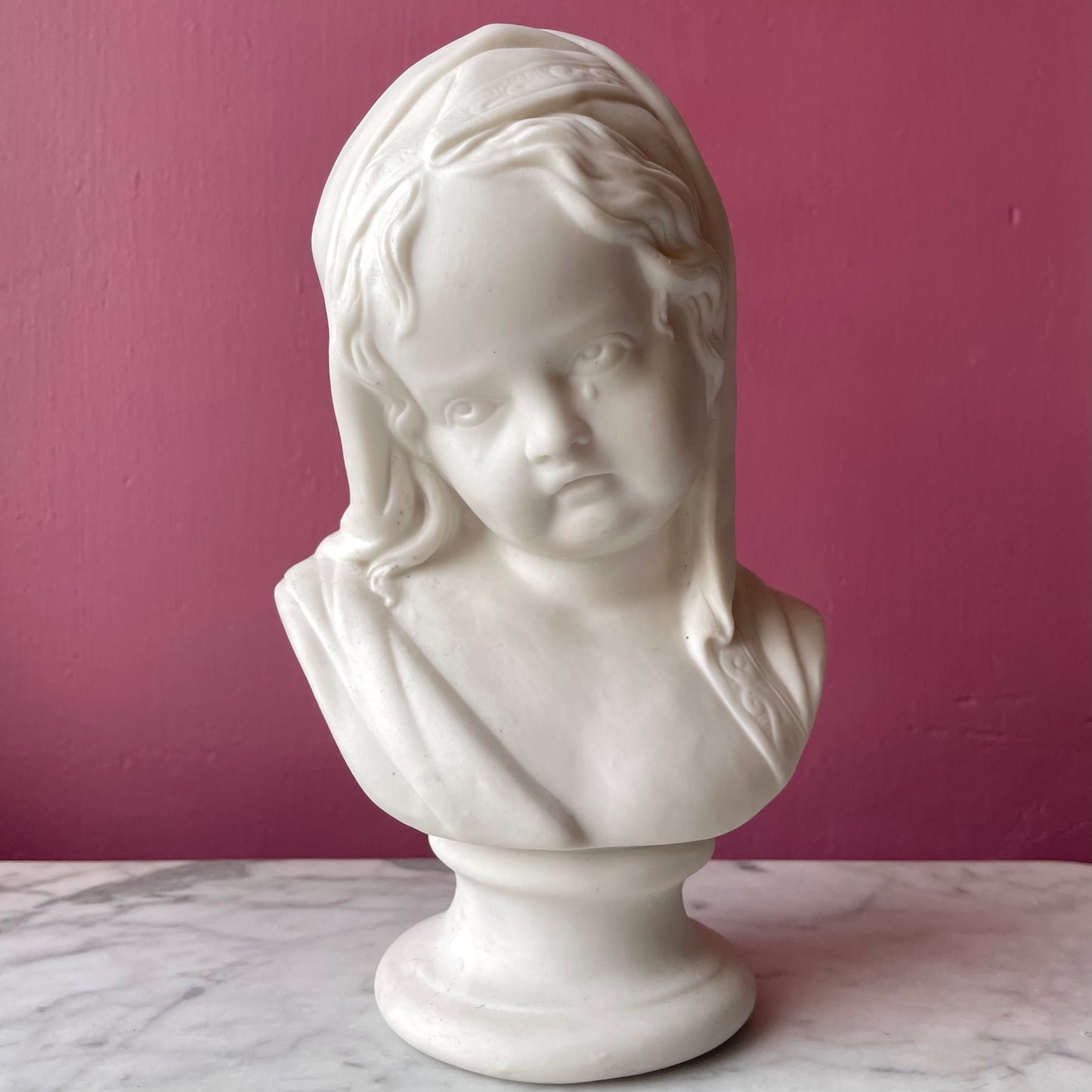 Weeping Child | Victorian Parian Bust