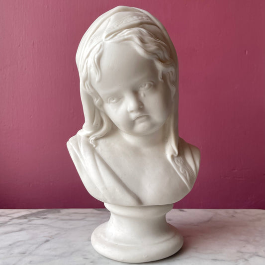 Weeping Child | Victorian Parian Bust