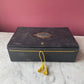 Vintage Black Embossed Storage Box