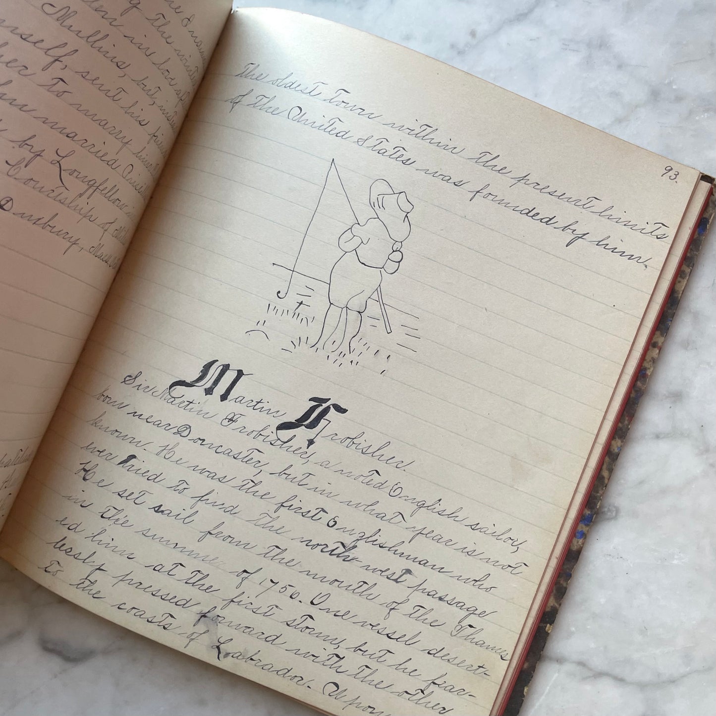 Victorian Schoolgirl’s Notebook | Biographical Sketches of Notable Men & Women |1889