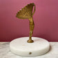 Vintage Fan Dancer on Marble Base