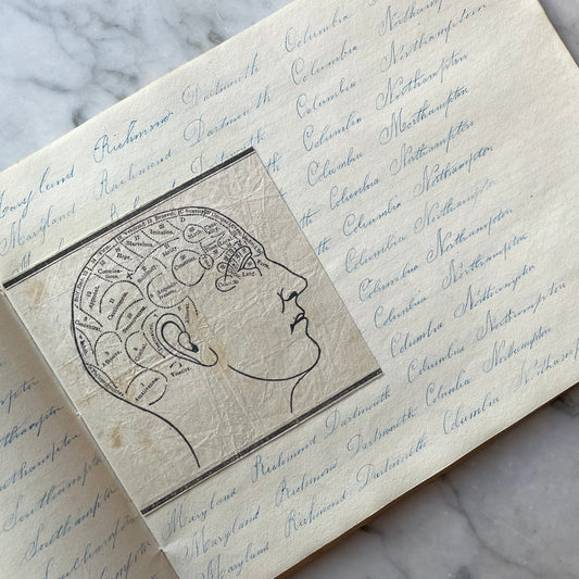 Antique Penmanship Album with Die Cuts | 1842