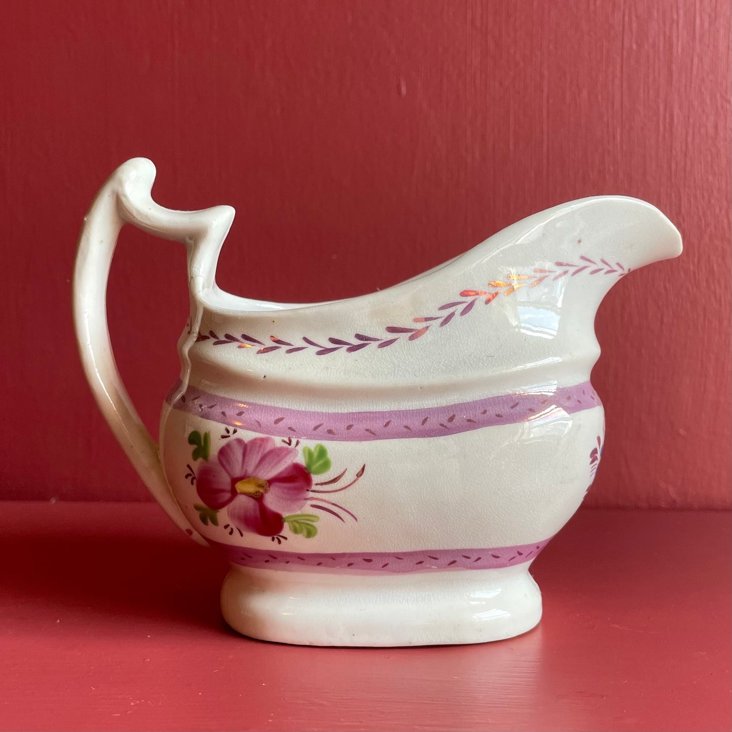 Victorian Pink Lustreware Tea Set | 21 Pieces