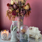 Antique Wax Rose under Glass Dome
