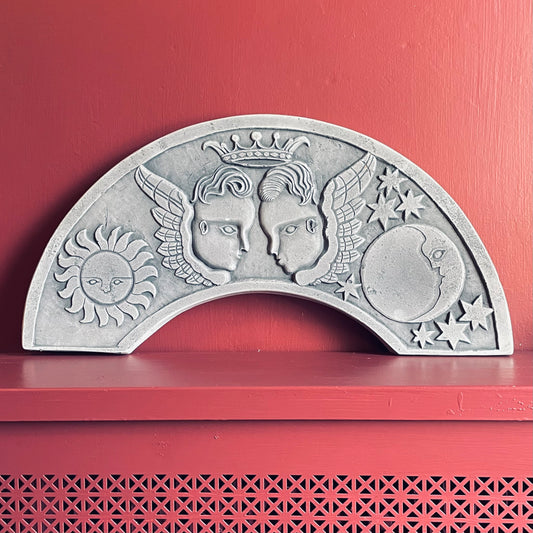 Vintage Plaster Gravestone Replica