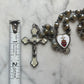 Antique Sacred Heart Rosary & Ring Set