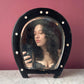Victorian Horseshoe Mirror with Pearl Inlay