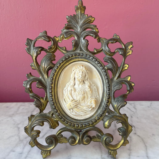Antique Meerschaum Sacred Heart of Jesus