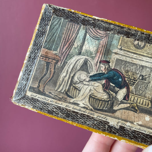 A Story of Infanticide | Antique Box with Scene from Parnell’s The Hermit