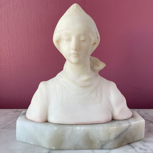 Antique Art Nouveau Bust | Italian Marble