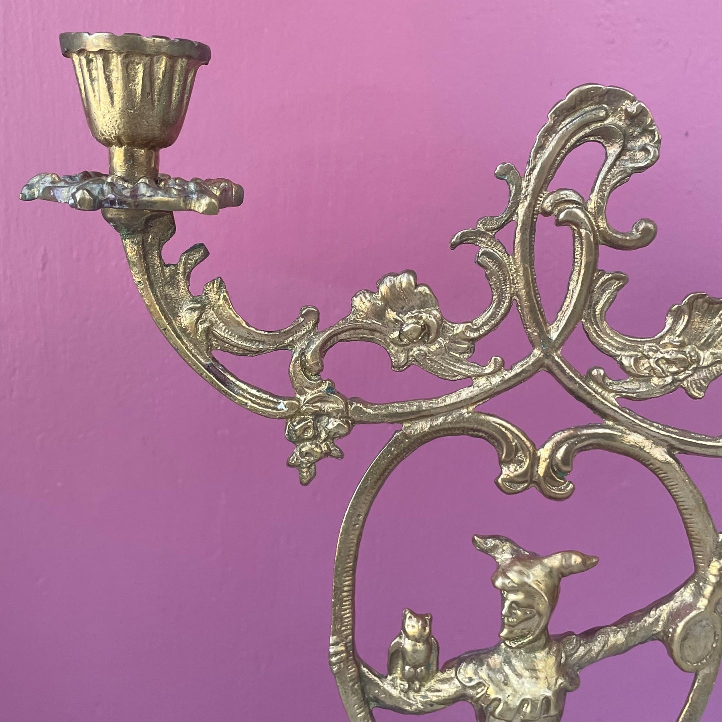 Antique Jester Candelabra