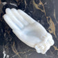 Antique Milk Glass Hand | Trinket Dish