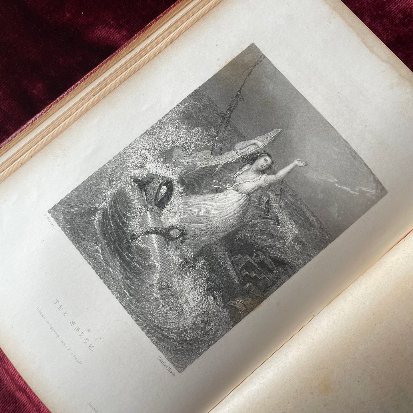 The Iris | Victorian Gift Book with Pearl Inlaid Cover