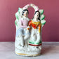 Victorian Staffordshire Figure of Two Women