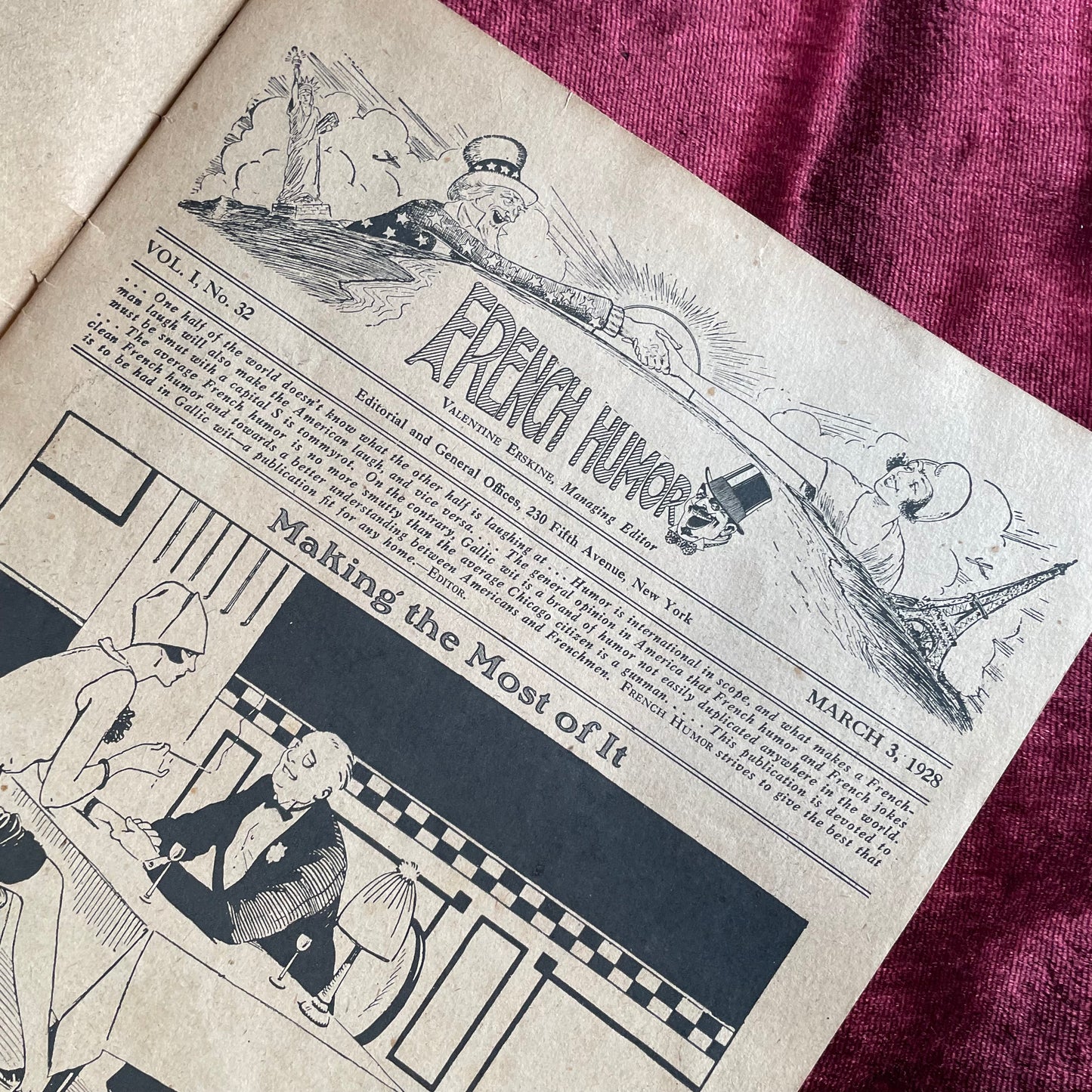 French Humor | March 3, 1928 | Risqué Flapper Cartoons