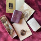 Antique Keepsake Box with Locks of Hair, Photos & Miniature Book