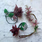 Antique French Beadwork Flowers