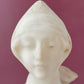 Antique Marble Bust | 1890s | Signed P. Sarchi