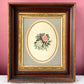 Victorian Floral Painting with Cut Paper Embellishments