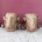 Antique Neoclassical Rams Heads