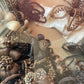 Victorian Hair Wreath in Oval Shadow Box