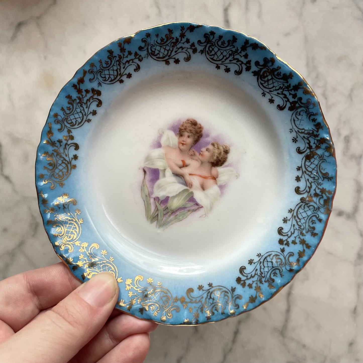 Antique Sapphic Dessert Cup