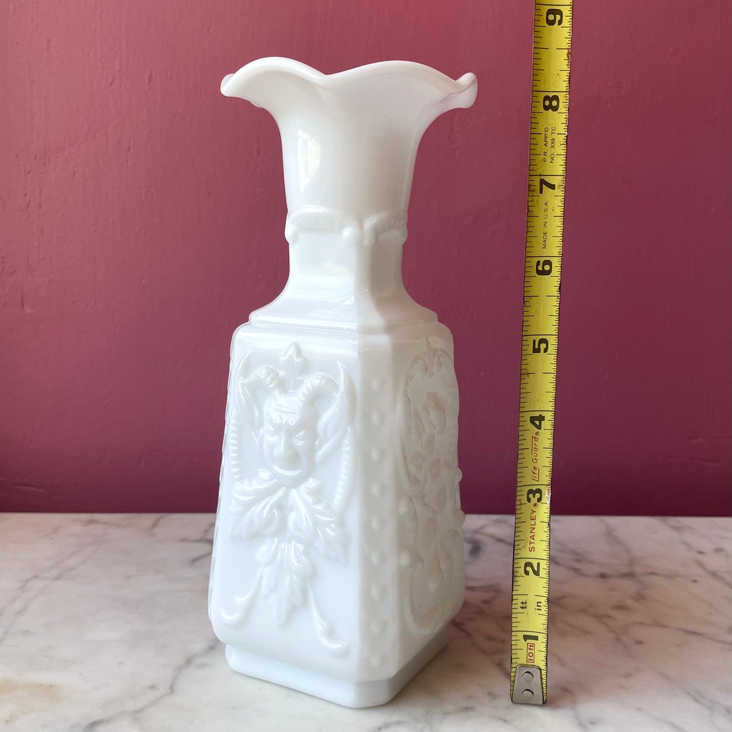 Antique Imperial Glass Mephistopheles Vase