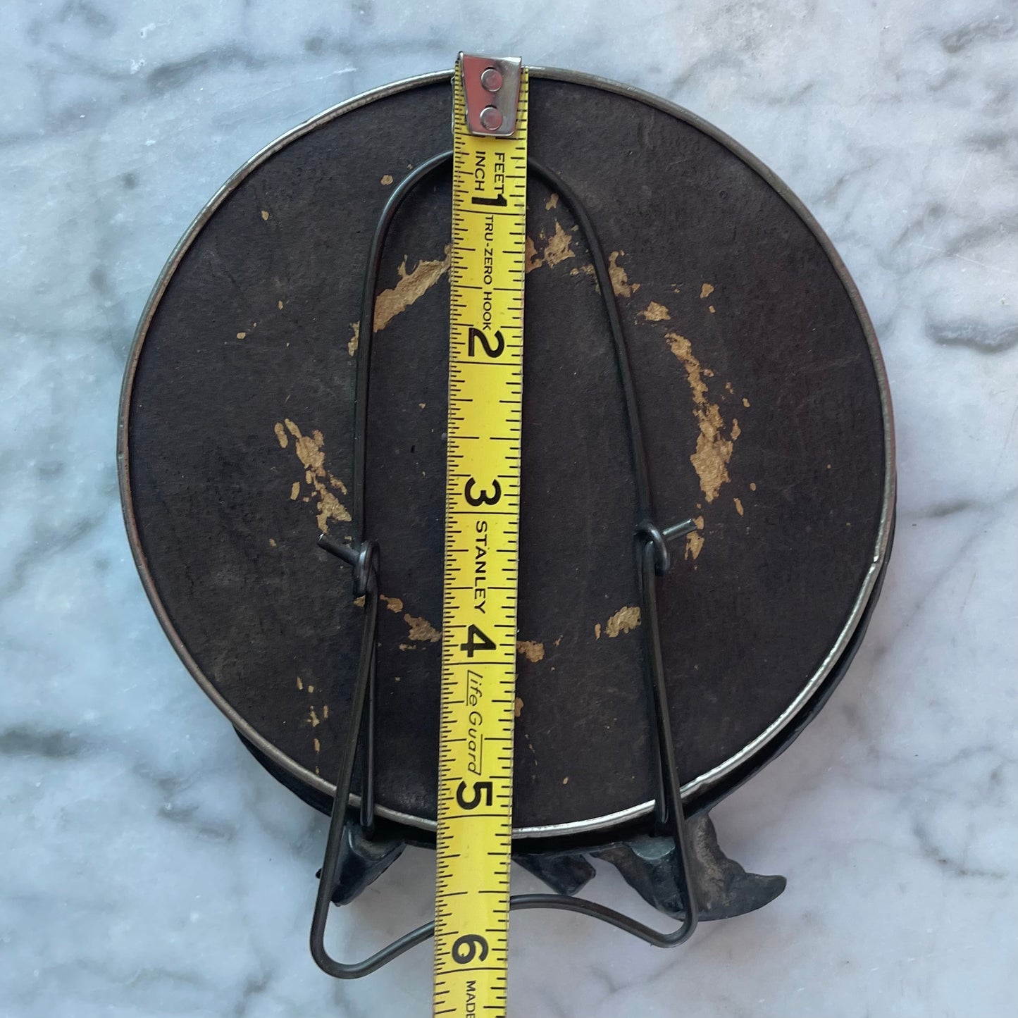 Antique Art Nouveau Crescent Moon Mirror