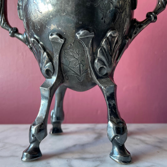 Victorian Wilcox Silverplate Pot | Cauldron Shape