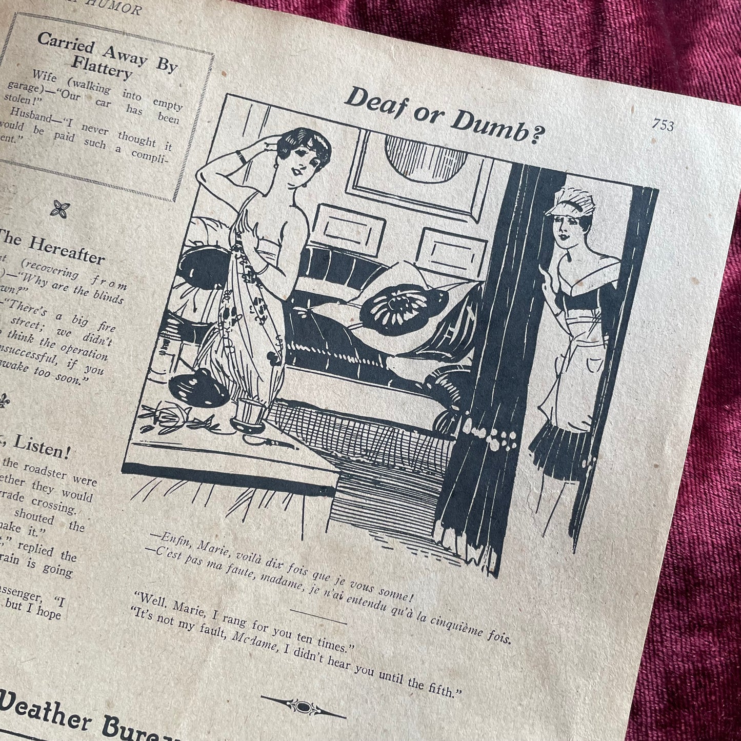 French Humor | March 3, 1928 | Risqué Flapper Cartoons