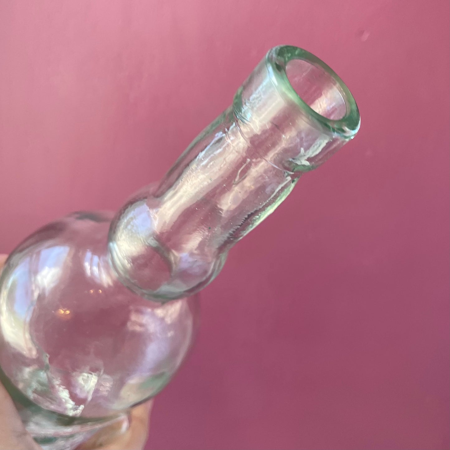 Antique Figural Hand Bottle | Legras | Main Transparente