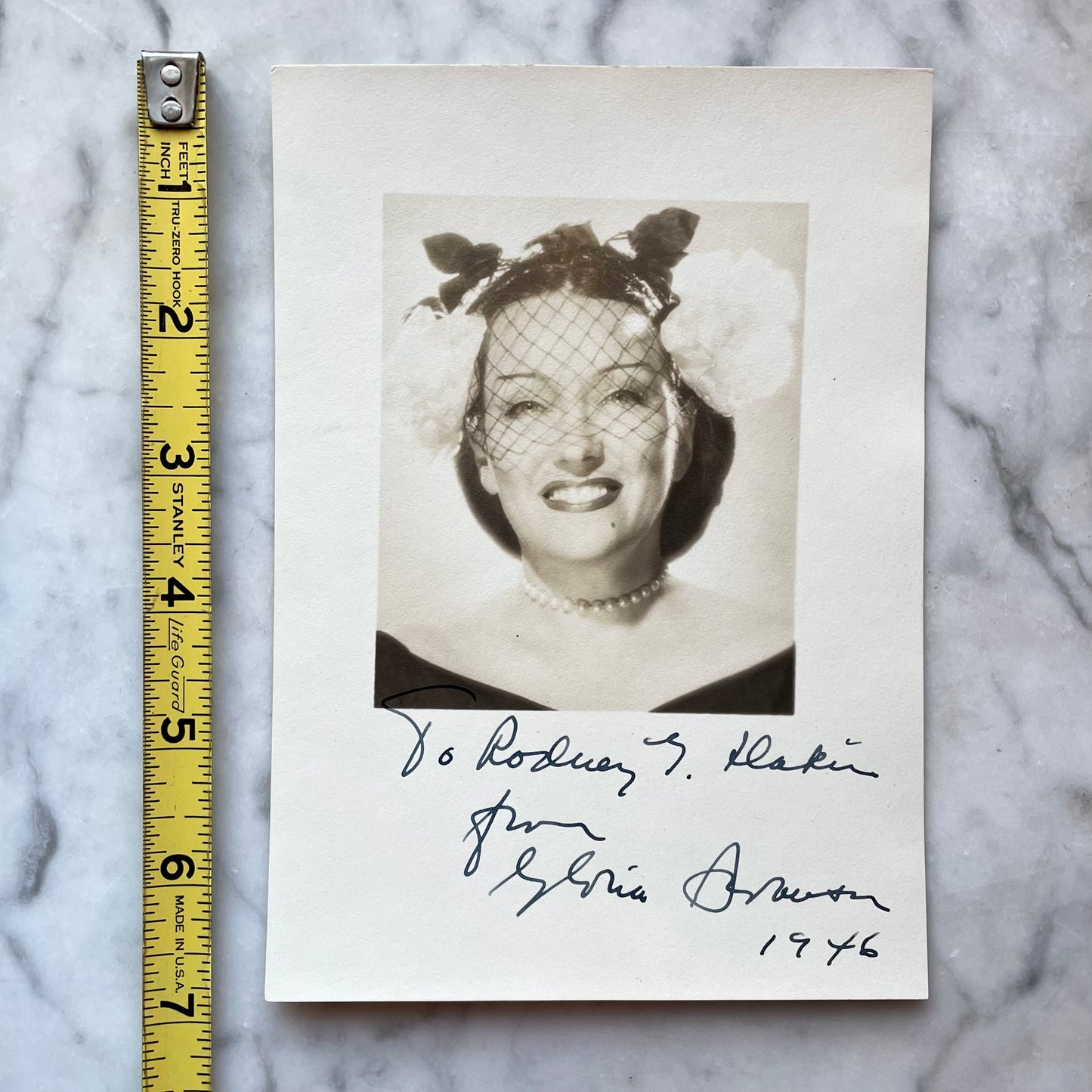 Gloria Swanson Signed Photo | 1946