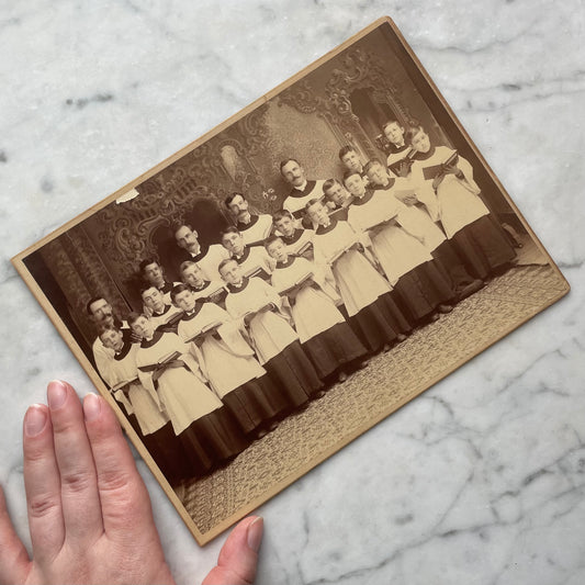 Antique Choir Boy Cabinet Card