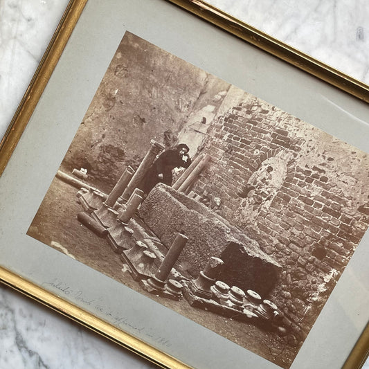 Juliet’s Tomb | Antique Grand Tour Souvenir Photo