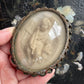 Antique Infant Christ Meerschaum Carving under Glass