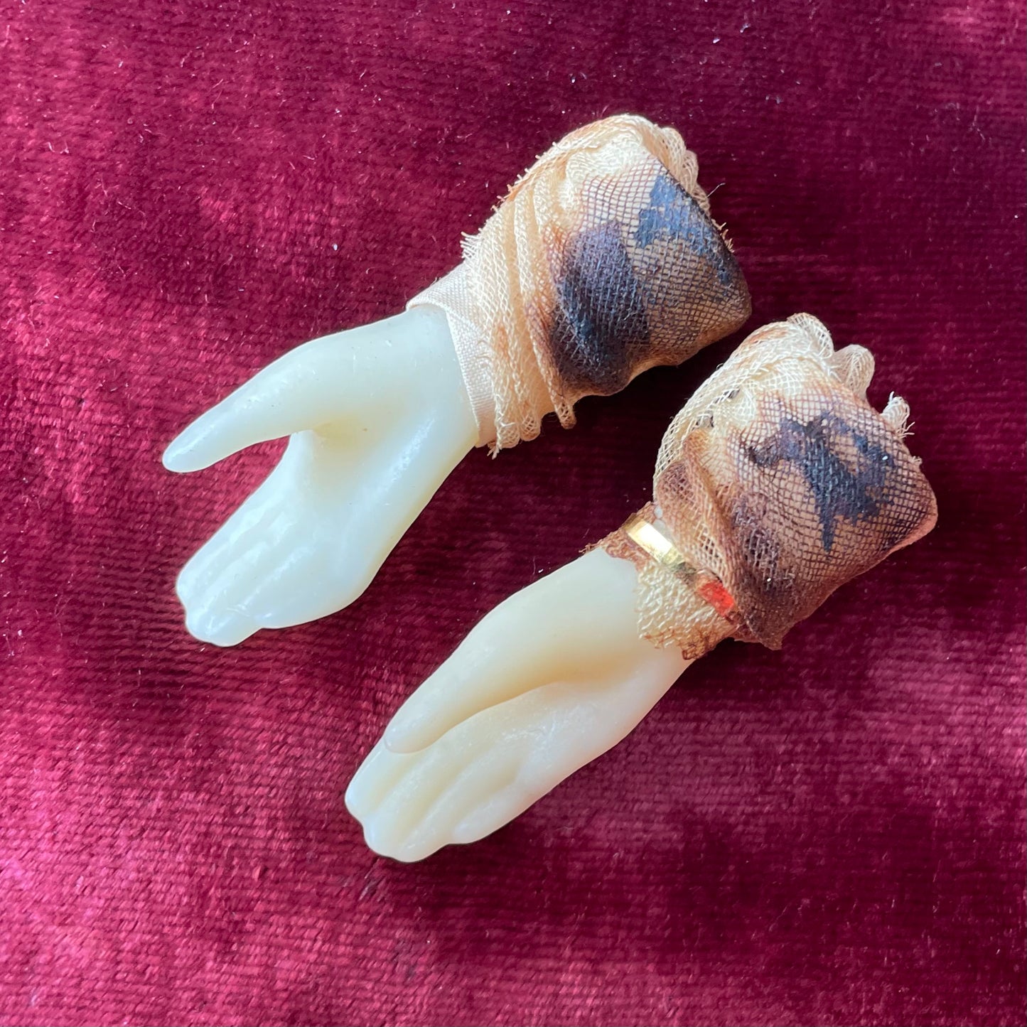 Victorian Wax Hands | Wedding Cake Toppers