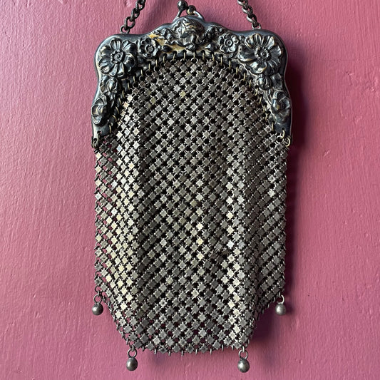 Antique Art Nouveau Mesh Purse