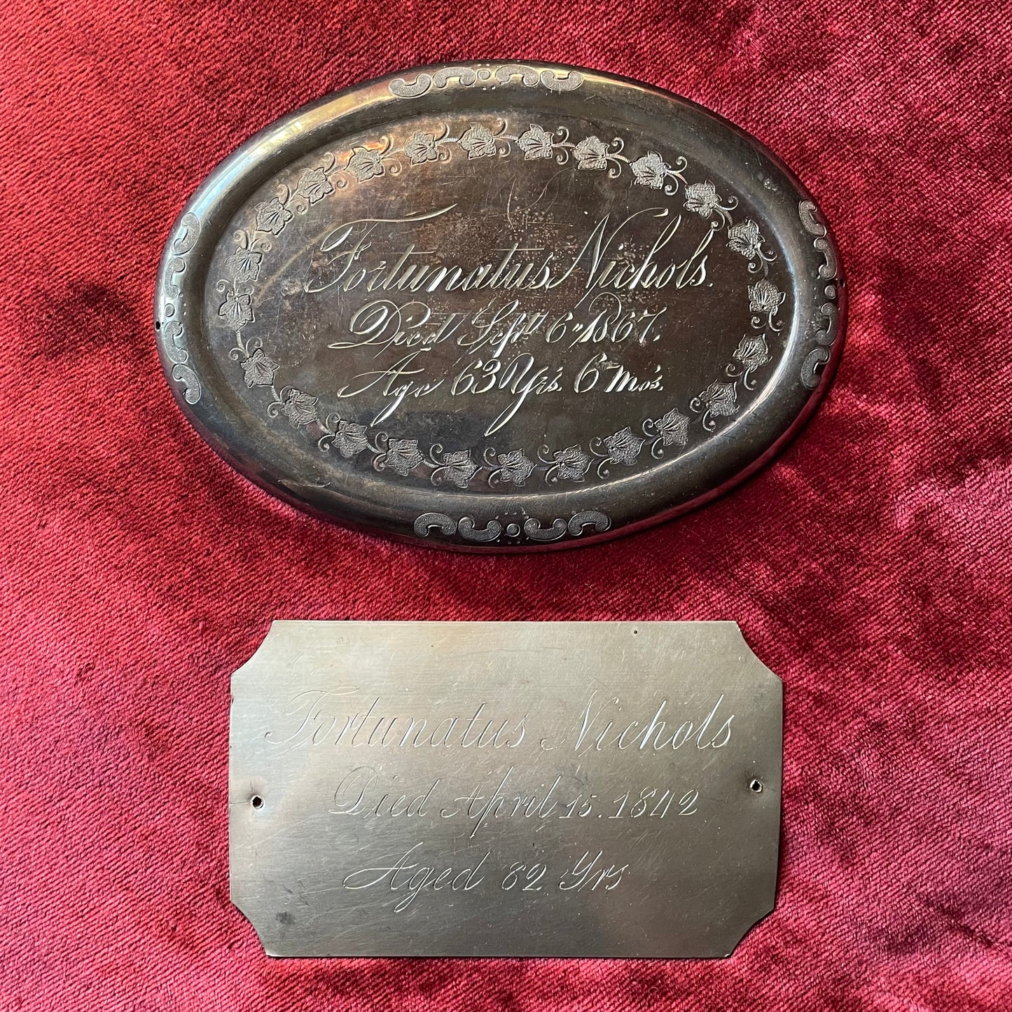 Victorian Casket Plates | Fortunatus Nichols