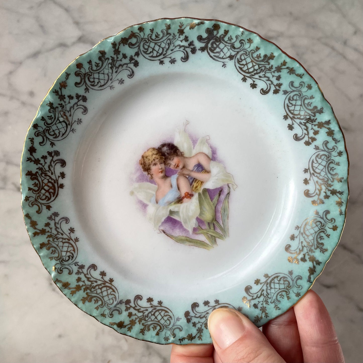Antique Sapphic Dessert Cup