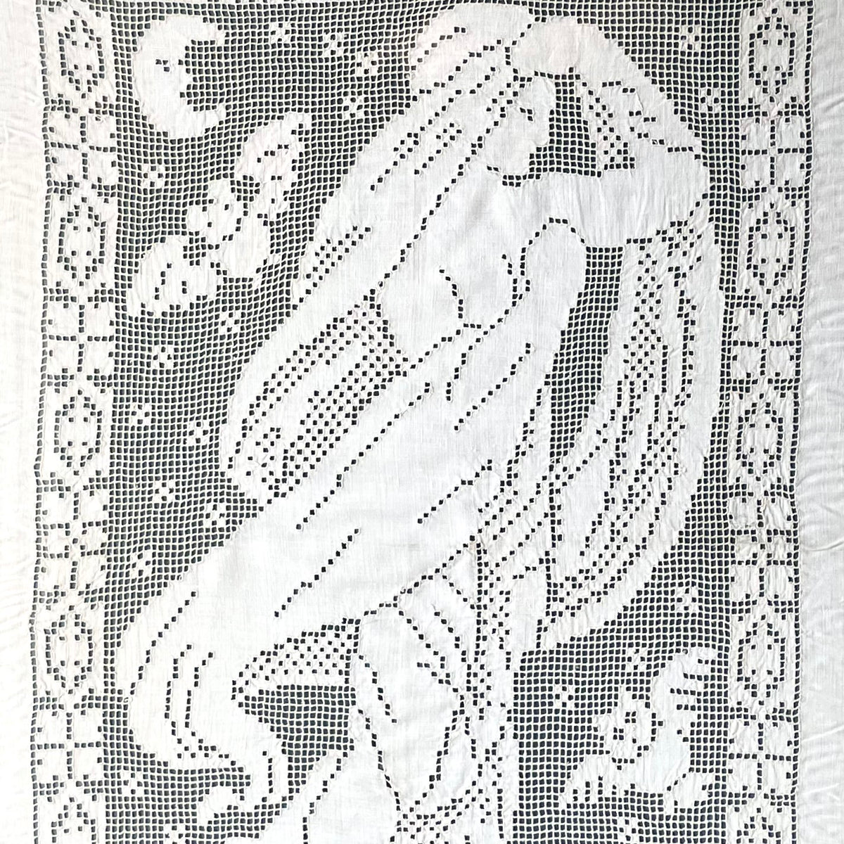 Queen of the Night | Edwardian White Work Panel