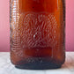 Antique Amber Spiderweb Whiskey Bottle | Four Roses